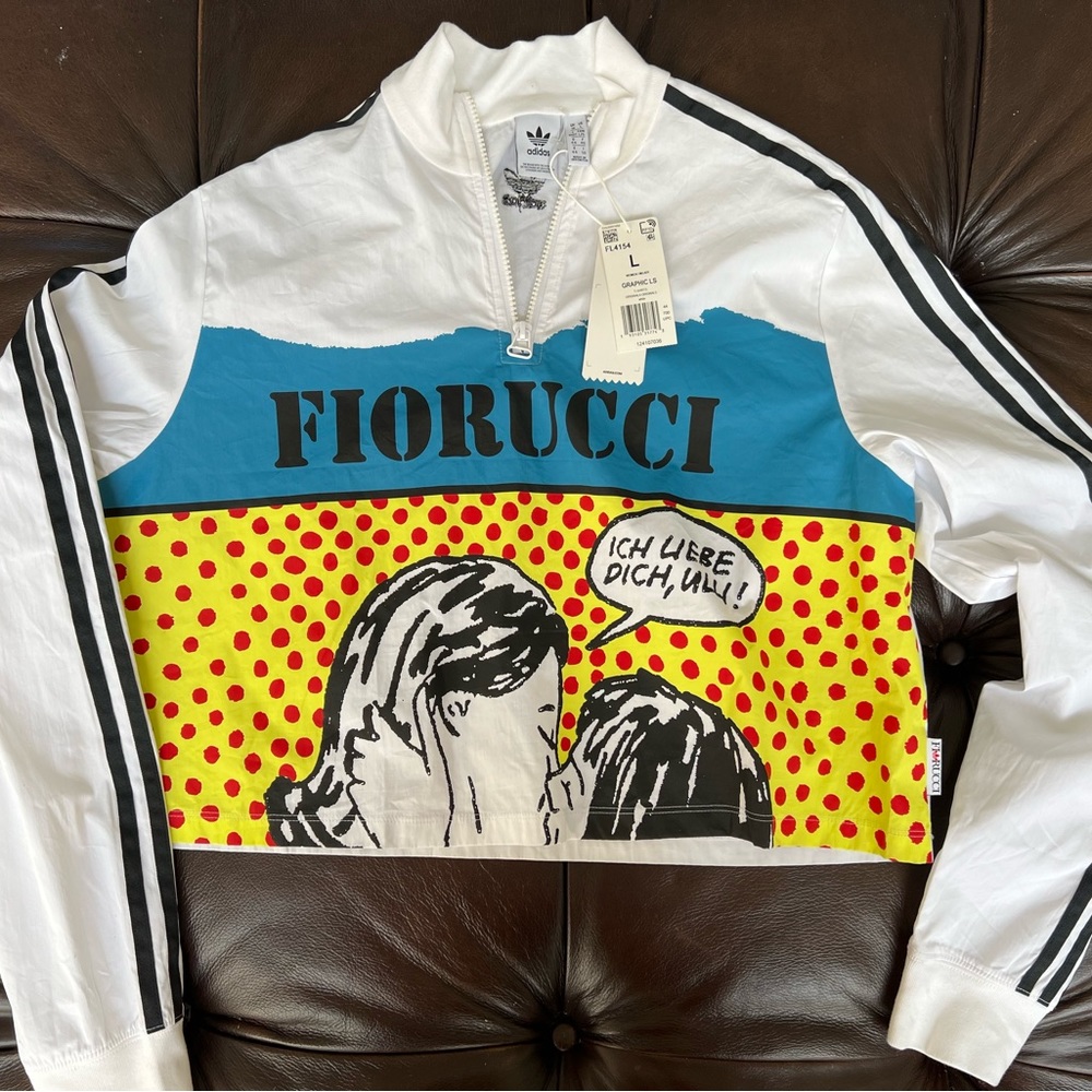 New with Tags Adidas Fiorucci cropped jacket